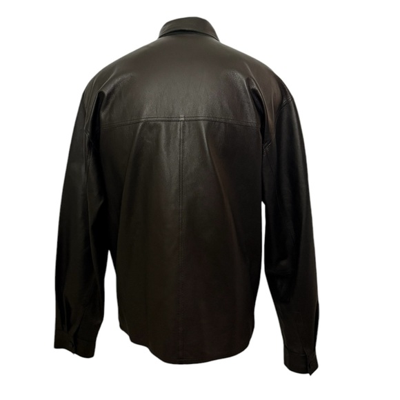MISSANI LE COLLEZIONI Black Leather Reversible, Suede Jacket Zip Large - Picture 2 of 13